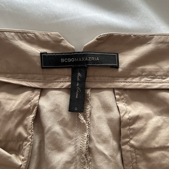 Bcbg wide leg dress pants size 0 tan and black - Picture 4 of 7